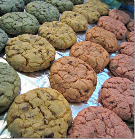Pastel Rainbow Chocolate Chip Cookies 5