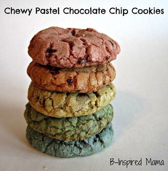 Pastel Rainbow Chocolate Chip Cookies 6
