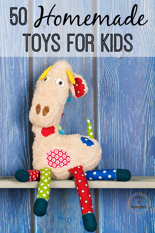 Check out these DIY ideas for 50 Handmade Toys for Kids that I found. I love making toys for J and I hope you'll find some your family will love too.