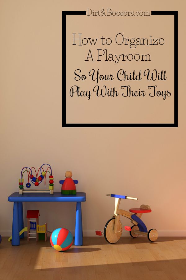Get the playroom organized so your child will actually play with their toys! Some great tips here!