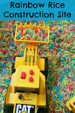 Rainbow Rice Construction Site for Kids