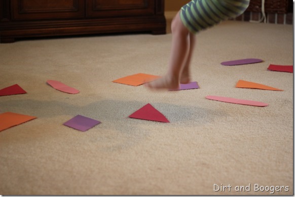 Preschool Play: Color Shape River