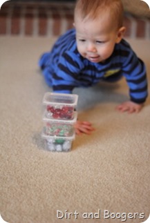 DIY Christmas Discovery Shakers for Baby