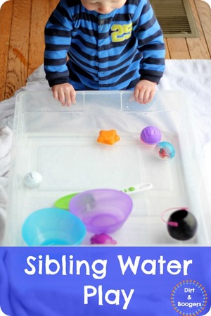 Super simple water play that works for all ages!