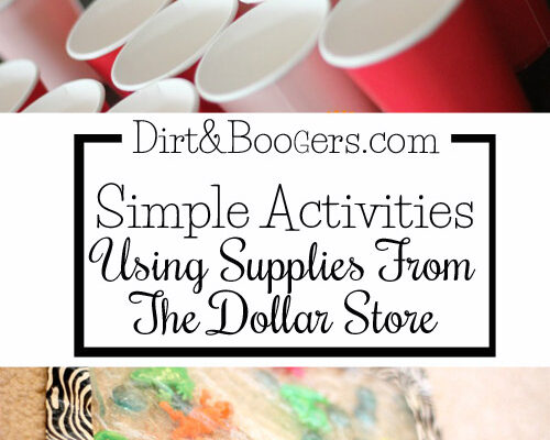 Simple Activities Using Supplies from The Dollar Store