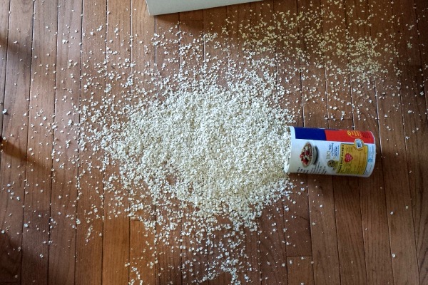 Spilled Oatmeal- We All Make Mistakes