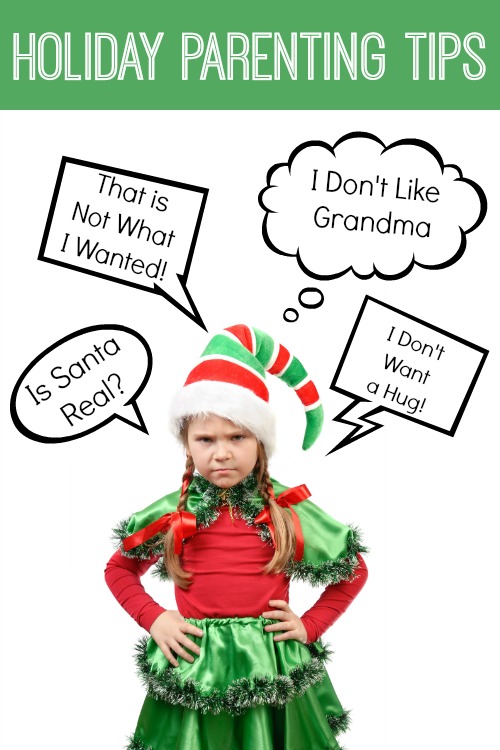 The holidays can be tough when it comes to parenting. Dealing with extended families, blended families, ungrateful kids, and the Santa question can make them hard. Here's some great parenting tips to help you get through.