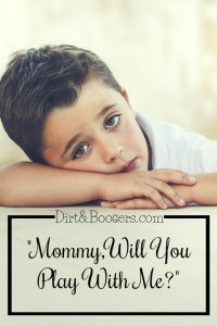 One Awesome Tip To Get Things Done When Your Child Won't Play On Their Own